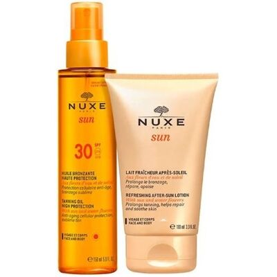 Nuxe Sun SPF30+ Tanning Oil & After Sun Milk Set Nuxe Sun SPF30+ Tanning Oil & After Sun Milk Set