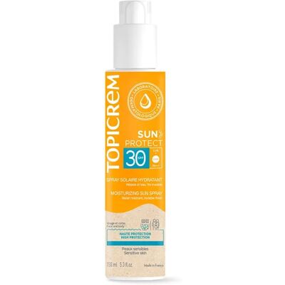 Topicrem Sun Protect SPF 30 Hydrating Spray - Sun Protection for Face & Body Topicrem Sun Protect SPF 30 Hydrating Spray - Sun Protection for Face & Body