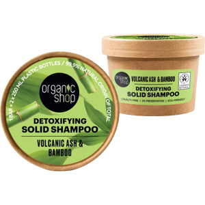 Organic Shop Detoxifying Solid Shampoo Volcanic Ashes and Bamboo 60 gr Organic Shop Detoxifying Solid Shampoo Volcanic Ashes and Bamboo 60 gr