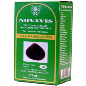 Novavis Dye with Plant Extracts 135 ml 5D Light Brown Gold Novavis Dye with Plant Extracts 135 ml 5D Light Brown Gold