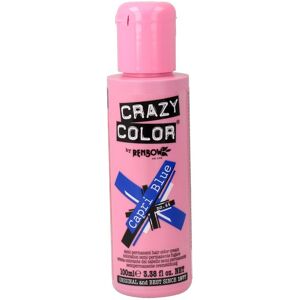 Crazy Color Semi-Permanent Hair Dye 100 ml 44 Capri Blue Crazy Color Semi-Permanent Hair Dye 100 ml 44 Capri Blue