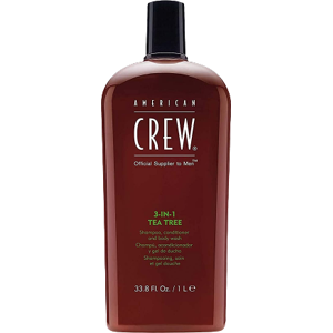 American Crew 3 in 1 tea tree - Am & Body 3-IN-1 Tea Tree shampoo, conditioner and shower gel 3in1 for men (1000ml) American Crew 3 in 1 tea tree - Am & Body 3-IN-1 Tea Tree shampoo, conditioner and shower gel 3in1 for men (1000ml)