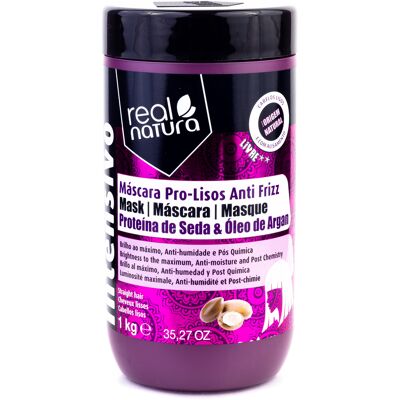 Real Natura Pro Lisos Anti Frizz Argan Hair Mask - Hair Mask Real Natura Pro Lisos Anti Frizz Argan Hair Mask - Hair Mask