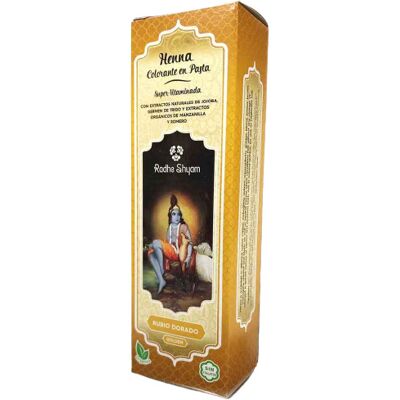 Radhe Shyam Golden Blonde Henna Paste - Hair Dye Natural Organic Nourishing Radhe Shyam Golden Blonde Henna Paste - Hair Dye Natural Organic Nourishing