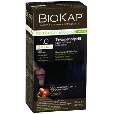 Biokap Natural Black Hair Color - Rapid, Nourishing & Repairing - Hair Dye Biokap Natural Black Hair Color - Rapid, Nourishing & Repairing - Hair Dye