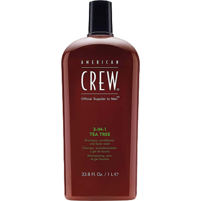 American Crew 3 in 1 tea tree - Am & Body 3-IN-1 Tea Tree shampoo, conditioner and shower gel 3in1 for men (1000ml) American Crew 3 in 1 tea tree - Am & Body 3-IN-1 Tea Tree shampoo, conditioner and shower gel 3in1 for men (1000ml)