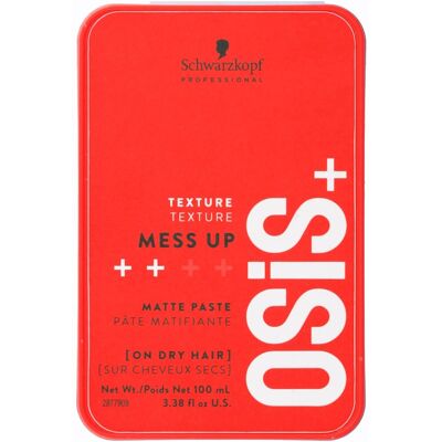 Schwarzkopf Osis+ Mess Up Matte Paste - Hair Paste Schwarzkopf Osis+ Mess Up Matte Paste - Hair Paste