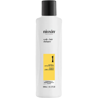 Nioxin System 1 Shampoo - Natural Hair - Mild Weakening - 300 Ml Nioxin System 1 Shampoo - Natural Hair - Mild Weakening - 300 Ml