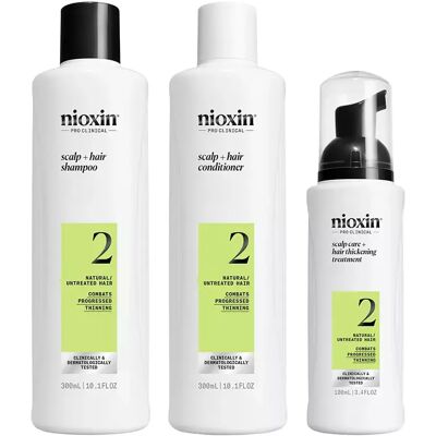 Nioxin System 2 Hair Loss Kit - Natural Hair Thinning Solution Nioxin System 2 Hair Loss Kit - Natural Hair Thinning Solution