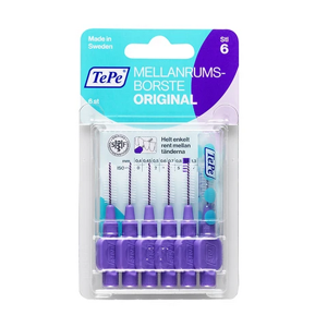 TePe Interdental Brush 1.1 Purple 6 Units TePe Interdental Brush 1.1 Purple 6 Units