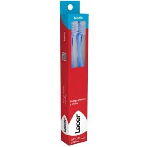 Lacer Duplo Medium Toothbrush - Dental Hygiene Tool Lacer Duplo Medium Toothbrush - Dental Hygiene Tool