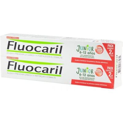 Fluocaril Junior Red Fruits Toothpaste 2 x 75 ml Fluocaril Junior Red Fruits Toothpaste 2 x 75 ml
