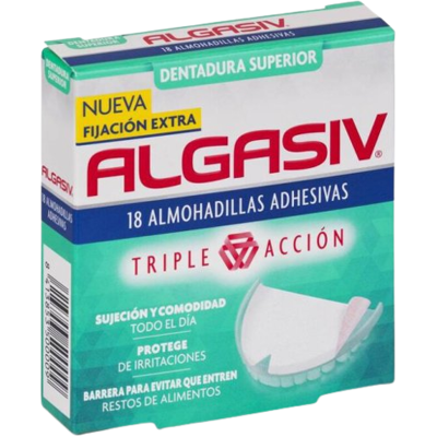 Algasiv Superior Adhesive Pads 18 U - Denture Seals Algasiv Superior Adhesive Pads 18 U - Denture Seals