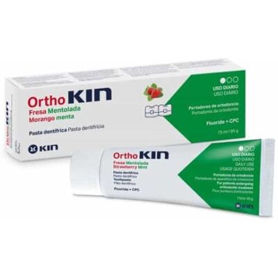Kin Orthokin Strawberry Mint Toothpaste - Anti-cavity - Fluoride - 75ml Kin Orthokin Strawberry Mint Toothpaste - Anti-cavity - Fluoride - 75ml