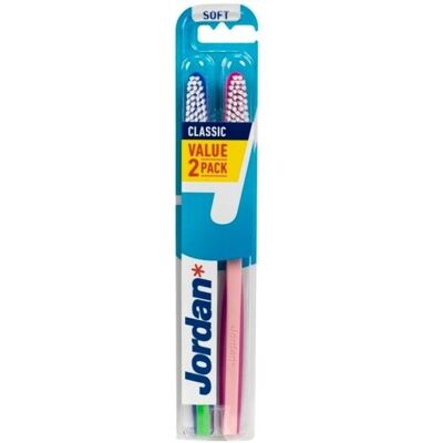 Jordan Classic Toothbrush - Hard 2 pcs Unisex - Toothbrush Jordan Classic Toothbrush - Hard 2 pcs Unisex - Toothbrush