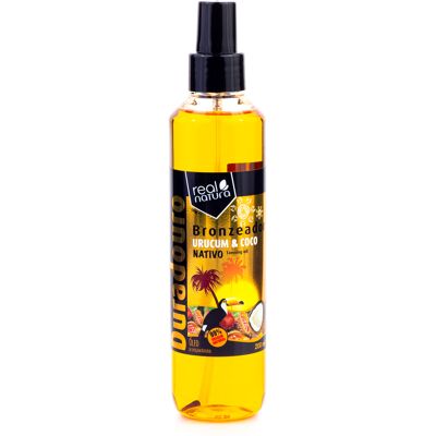 Real Natura Sun Tanning Oil - Urucum & Coconut - 200ml Real Natura Sun Tanning Oil - Urucum & Coconut - 200ml