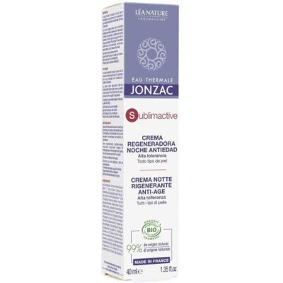 Jonzac Night Cream - Anti-Aging, Wrinkle Reducer, Sensitive Skin, 40ml Jonzac Night Cream - Anti-Aging, Wrinkle Reducer, Sensitive Skin, 40ml