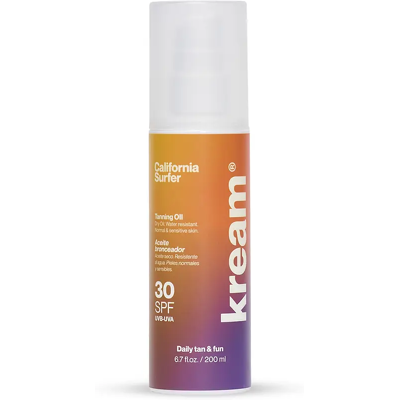 Kream California Surfer SPF30 Tanning Oil - Tanning & Sun Protection Kream California Surfer SPF30 Tanning Oil - Tanning & Sun Protection