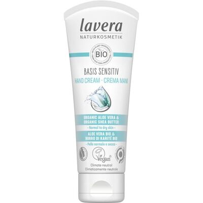 Lavera 75ml Hand Cream with Aloe Vera & Shea Butter - Sensitive & Nourishing Lavera 75ml Hand Cream with Aloe Vera & Shea Butter - Sensitive & Nourishing