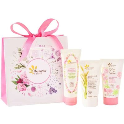 Fleurance Nature Trio Voyage Pink 3-Piece Bag Fleurance Nature Trio Voyage Pink 3-Piece Bag