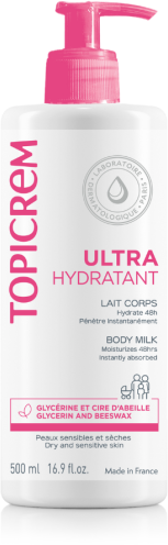 Topicrem Ultra Moisturising Body Milk 500ml