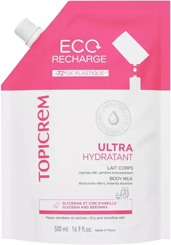 Topicrem Uh Ultra Moisturizing Body Milk Refill 500 ml