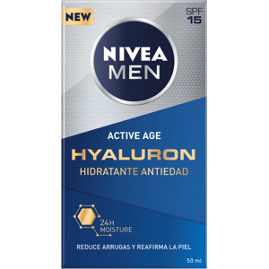 Nivea Men Hyaluron Anti-Aging Moisturizing Cream SPF 15 50ml 50 ml Nivea Men Hyaluron Anti-Aging Moisturizing Cream SPF 15 50ml 50 ml
