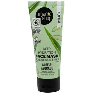 Organic Shop Avocado & Aloe Deep Hydration Facial Mask 75 ml Organic Shop Avocado & Aloe Deep Hydration Facial Mask 75 ml