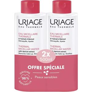 Uriage Thermal Micellar Water for Sensitive Skin 2 x 500ml Pack Uriage Thermal Micellar Water for Sensitive Skin 2 x 500ml Pack