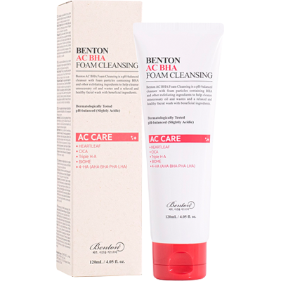 Benton Ac BHA Foam Cleansing - Facial Cleansing Gel for Acne-Prone Skin Benton Ac BHA Foam Cleansing - Facial Cleansing Gel for Acne-Prone Skin