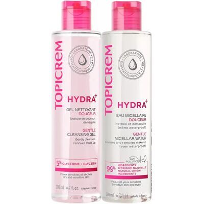 Topicrem Hydra+ Facial Routine Set - Facial Skincare Kit for Dry Sensitive Skin Topicrem Hydra+ Facial Routine Set - Facial Skincare Kit for Dry Sensitive Skin