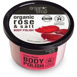 Organic Shop Rose Pearl Foaming Body Scrub 250 ml 250 ml Organic Shop Rose Pearl Foaming Body Scrub 250 ml 250 ml