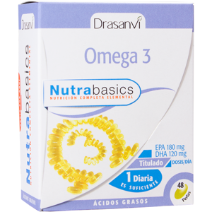 Drasanvi Omega 3 1000mg 48 pearls Nutrabasicos 48 ml Drasanvi Omega 3 1000mg 48 pearls Nutrabasicos 48 ml