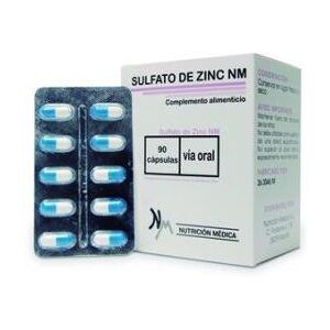 Nutrición Médica Zinc Sulfate Nm 90 Capsules - Dietary Supplement Nutrición Médica Zinc Sulfate Nm 90 Capsules - Dietary Supplement