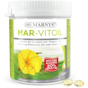 Marnys Mar-Vitoil Evening Primrose Oil 400+100 Free capsules x 500 Marnys Mar-Vitoil Evening Primrose Oil 400+100 Free capsules x 500