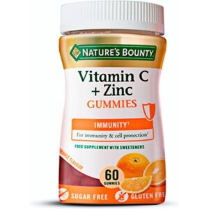 Nature's Bounty Vitamin C+Zinc gummies 60 capsules Nature's Bounty Vitamin C+Zinc gummies 60 capsules
