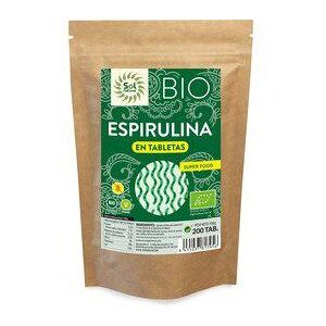 Sol Natural Spirulina - 200 Tablets - Vegan Superfood Sol Natural Spirulina - 200 Tablets - Vegan Superfood