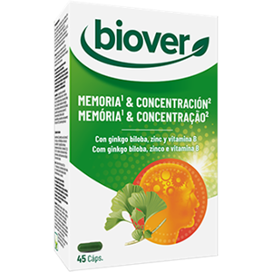 Biover Ginkgo & Concentration - 45 Capsules Biover Ginkgo & Concentration - 45 Capsules
