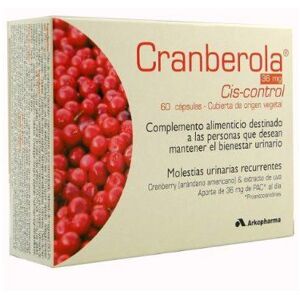 Arkopharma Cranberola Ciscontrol - Cranberry & Grape Supplement 60 Capsules Arkopharma Cranberola Ciscontrol - Cranberry & Grape Supplement 60 Capsules