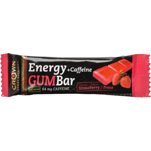 Crown Sport Nutrition Energy Gum Strawberry Caffeine - Energy Gummy Bar Crown Sport Nutrition Energy Gum Strawberry Caffeine - Energy Gummy Bar