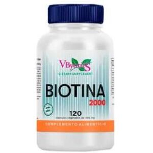 Vbyotics Biotin 2000 mcg 120 Vegetable Capsules Vbyotics Biotin 2000 mcg 120 Vegetable Capsules