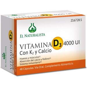 El Naturalista Vitamin D3 4000 Units K2 Calcium - Supplement El Naturalista Vitamin D3 4000 Units K2 Calcium - Supplement