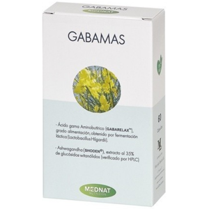 Mednat Gabamas 60 Capsules - Nervous System Support Mednat Gabamas 60 Capsules - Nervous System Support