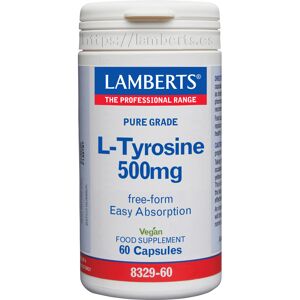 Lamberts L-Tyrosine 500 Mg - Cognitive Support & Mental Clarity Lamberts L-Tyrosine 500 Mg - Cognitive Support & Mental Clarity