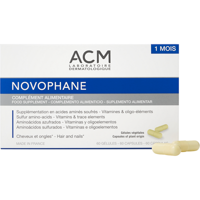 ACM Laboratoire Dermatologique Novophane Hair Nails Food Supplement - 60 capsules ACM Laboratoire Dermatologique Novophane Hair Nails Food Supplement - 60 capsules