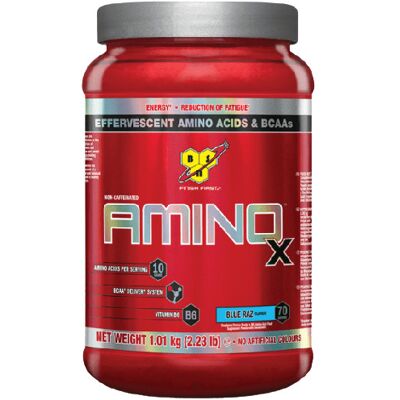 BSN Amino X 1.01kg Blue Raspberry - Amino Acid Supplement BSN Amino X 1.01kg Blue Raspberry - Amino Acid Supplement