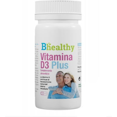 Bhealthy - Vitamin D3 Plus - 45 capsules - Vitamin supplement Bhealthy - Vitamin D3 Plus - 45 capsules - Vitamin supplement