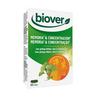 Biover Ginkgo & Concentration - 45 Capsules Biover Ginkgo & Concentration - 45 Capsules