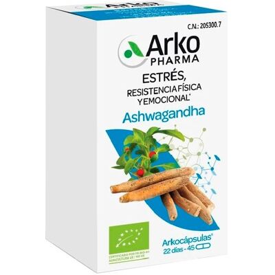Arkopharma Ashwagandha Bio - 45 capsules - Supports mental performance Arkopharma Ashwagandha Bio - 45 capsules - Supports mental performance