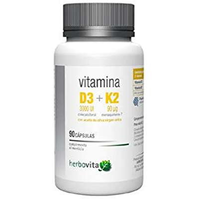 Herbovita Vitamin D3 K2 Supplement - Supports Bone, Heart, Immunity Herbovita Vitamin D3 K2 Supplement - Supports Bone, Heart, Immunity